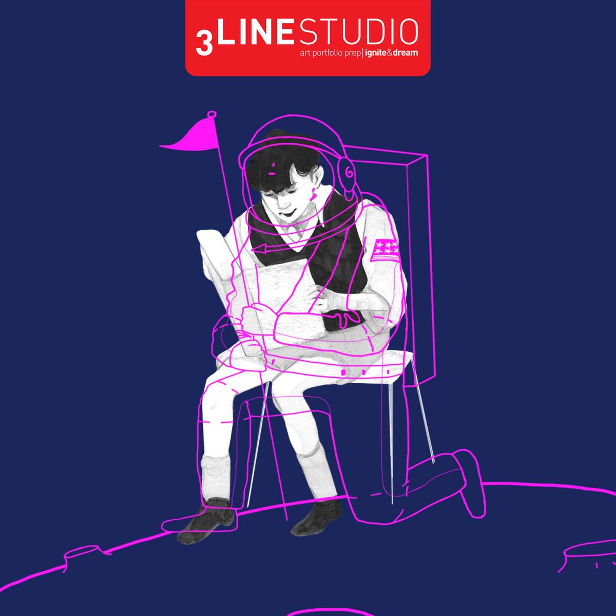 3line_studio's tweet photo. "Art isn't a real job" how many of you have heard that? We're here to prove them wrong! By the end of our program, our students are equipped with the knowledge &amp; skills for success as they strive to become professional artists &amp; designers. Are you ready to shape your future? 🙌 https://t.co/H7qsEvXsQ6