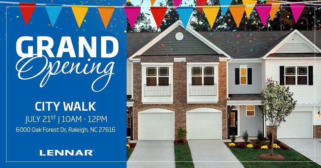 Join <a href="/LennarRaleigh/">LennarRaleigh</a> this Saturday for some #Waffles and a #Walkthrough of their new #ModelHome.
. . . .
#GrandOpening #CityWalk #WafflesAtCityWalk #Lennar #FreeEvent #WeekendPlans
