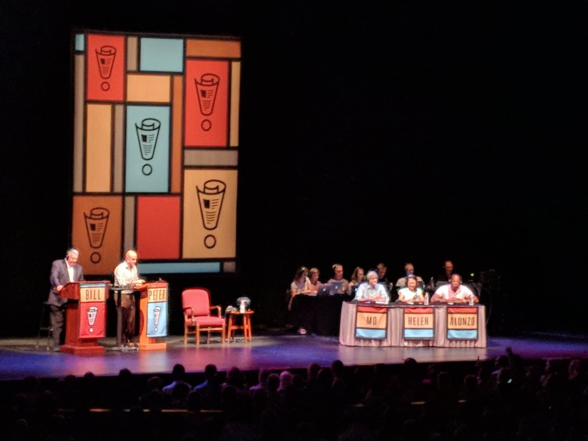 Couldn't ask for a better (worse?) week to attend Wait Wait Don't Tell Me <a href="/waitwait/">waitwait</a> <a href="/NPR/">NPR</a> #wouldwouldnt