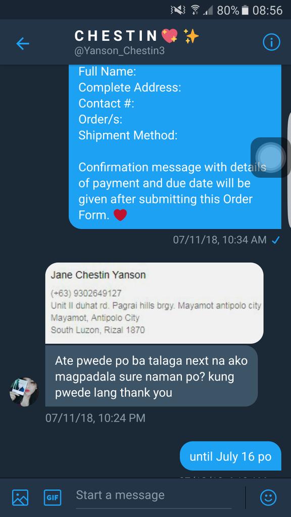 DyeyOhWay's tweet photo. @Yanson_Chestin3  I gave you until yesterday when its supposed to be July 16 https://t.co/sS4Cm8kNT7