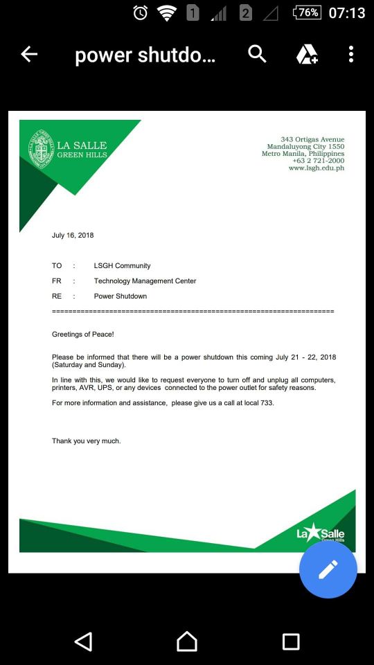 LSGHFootball's tweet photo. Dear Parents!

We would like to advice you that club training for the weekend is cancelled due to the school having a power shutdown Saturday and Sunday and consequently water shutdown. https://t.co/JFpgdOlaEI