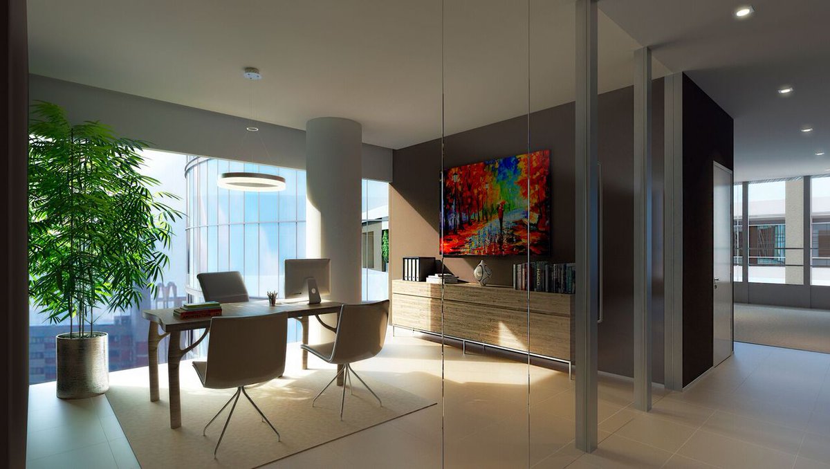 VONNLighting's tweet photo. Office Perfection!! In this space we've finished off this amazing office view with the warm and soft glow of the Tania LED chandelier. Let us know what you think??
#modernoffice #officeled #officelighting #vonnled #vonnlighting https://t.co/R8gfkjfccU
