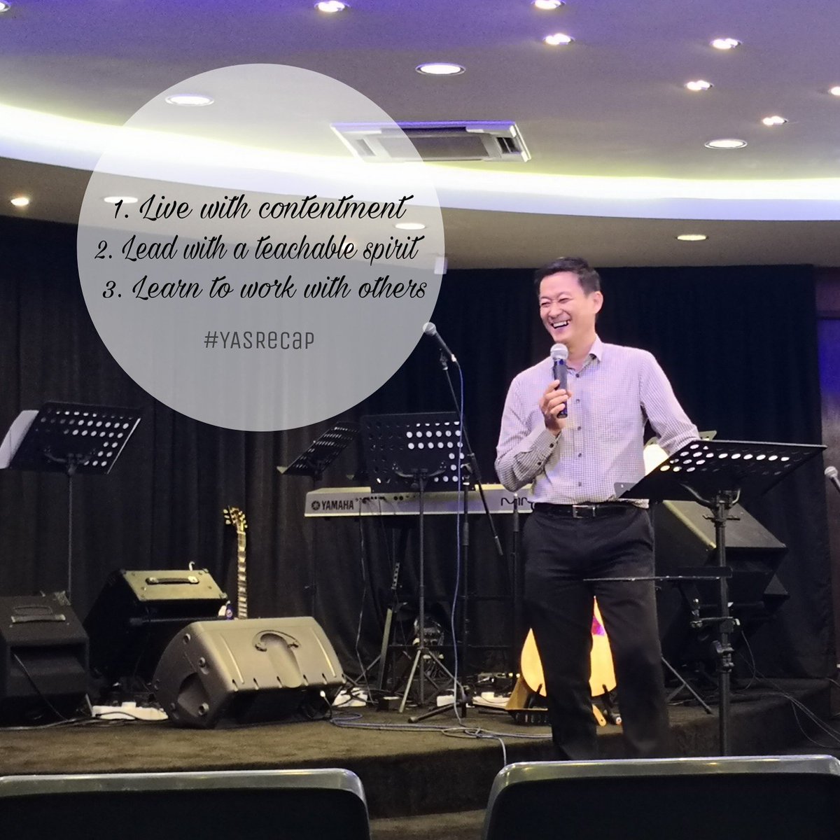 CampusAction's tweet photo. #YASRecap: Pastor Eddie preached from the book of Ecclesiastes, and he enlightened us with biblical skills to grow as young leaders in our college and workplace.  Let's come together this Sunday for a timely word from Pastor Ong at Metro @ Desa Melawati, 22 July , 5pm! https://t.co/hUMePiif6m