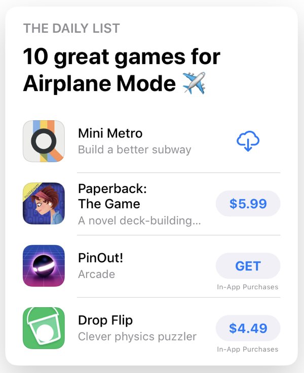 .<a href="/AppStoreGames/">App Store Games</a> think <a href="/MiniMetroGame/">Mini Metro</a> is 👌 in airplane mode! Do you think if we made a game about planes, they’d add a train mode? 🚂✈️📱