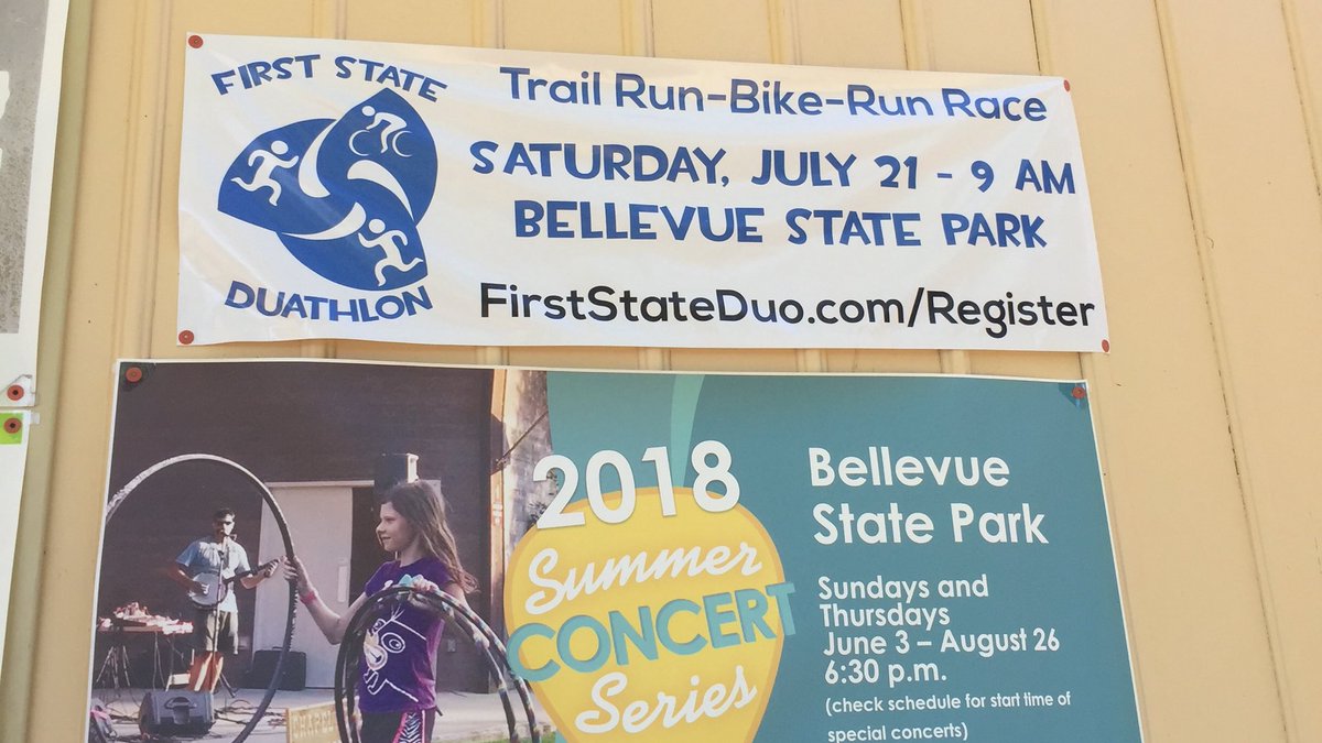 We are excited for Saturday's #FirstStateDuo trail #duathlon at @BellevueSP - still not too late to register to compete!firststateduo.com