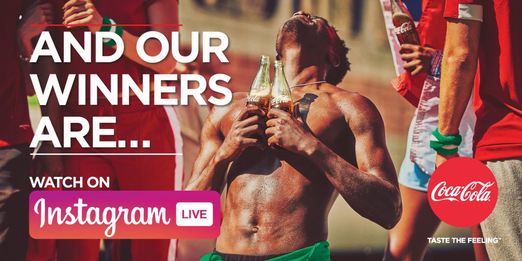 CocaCola_NG's tweet photo. Yes, Yes, Yes โ Our #CokePredictAndWin winners are in and weโre presenting them their Cheques today! Stay tuned to our Instagram Live at 3pm today, as we reward our winners! https://t.co/rilOPEudGo