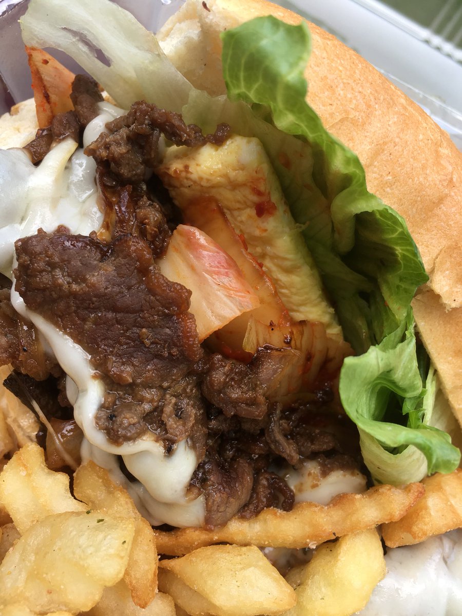 Sharill26_2's tweet photo. @wassubdc  Your food is amazing. Despite walking from one side of DC to the other side, your friendly personality and delicious kimchi bulgogi sub is COMPLETELY worth it. Good luck to you. https://t.co/MRzMn7cf1n