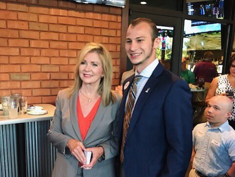 VoteMarsha's tweet photo. Spent my evening with the Williamson Co. Young Republicans, an organization I helped start years ago. It warms my heart to see Tennessee’s young leaders getting involved and supporting candidates they believe in! https://t.co/ovYrctsx9v