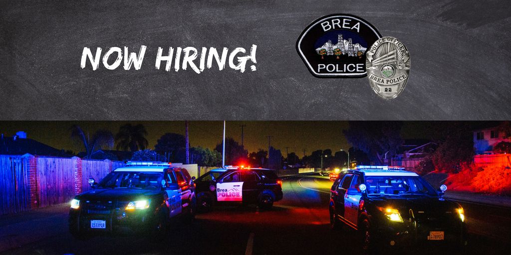 BreaPD's tweet photo. We are hiring for Police Officers and Dispatchers!  There are different requirements and deadlines for the available positions which can be found by clicking the link https://t.co/NWPfhtvBZD #JoinBreaPD #WeAreHiring https://t.co/cB7QVj2c4E