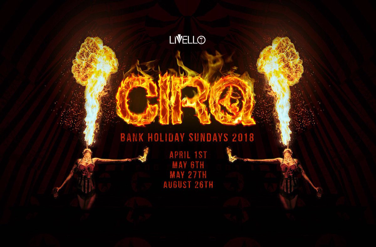 CIRQ #AugustBankHoliday Sunday with <a href="/KenrickChance/">kenrick Chance 🇻🇨</a> <a href="/docjnr/">Doc Jnr</a> <a href="/JakeHaley21/">Jake Haley ◼️◻️</a> Sun 26th Aug 2018 9pm at <a href="/BarLivello/">Livello</a> in Newcastle upon Tyne fatsoma.com/in-the-north-e…