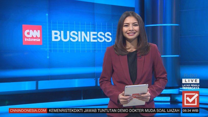 CNN Indonesia Daily (@cnniddaily) on Twitter photo #CNNIDBusiness hadir saat ini bersama <a href="/flidwina/">Frida Lidwina</a>. Simak informasi dari dunia bisnis dan ekonomi di <a href="/TransvisionID/">Transvision Official</a> atau klik cnnindonesia.com/tv untuk streaming! #CNNIDBusiness hadir saat ini bersama <a href="/flidwina/">Frida Lidwina</a>. Simak informasi dari dunia bisnis dan ekonomi di <a href="/TransvisionID/">Transvision Official</a> atau klik cnnindonesia.com/tv untuk streaming!