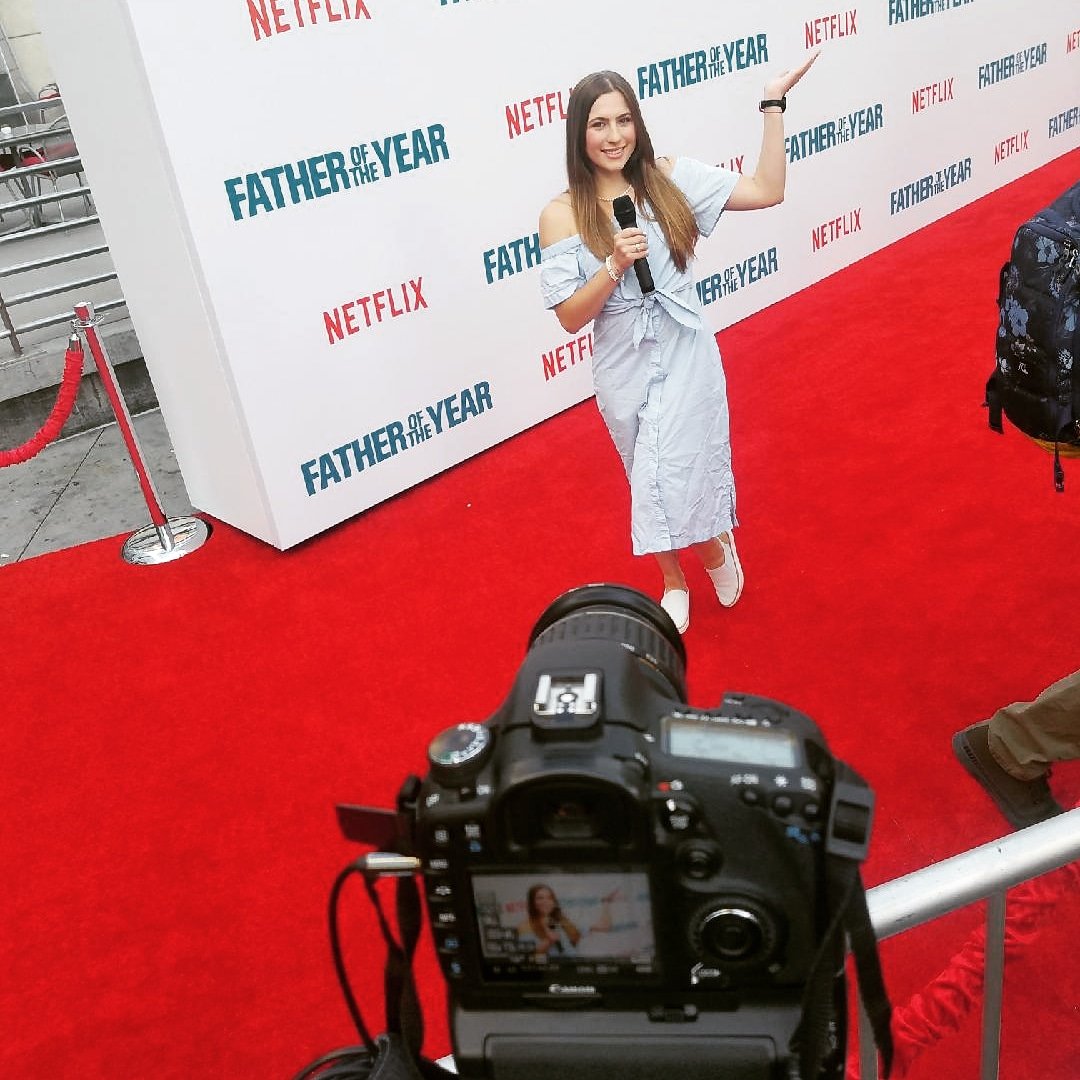 RedCarpetTalk's tweet photo. Covering Father of The Year premiere #Hollywood  #RedCarpet #Celebrities #Netflix https://t.co/P2xzh3k2fP
