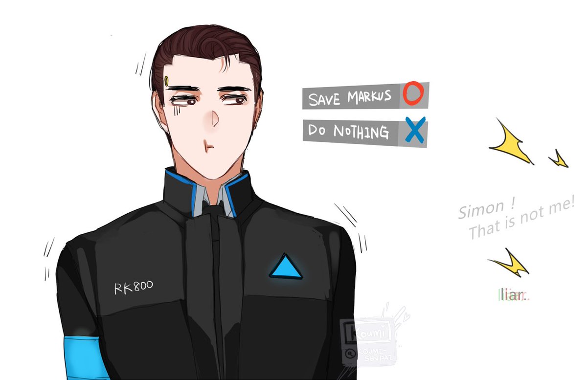 #DetroitBecomeHuman 
#Markus #Simon                   #Connor
Just too angry(smile 