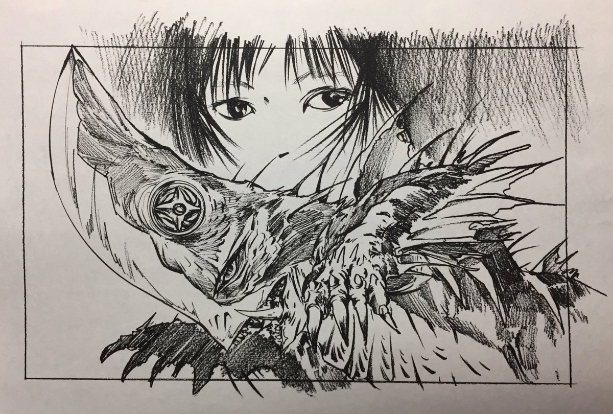 森木 靖泰 Pa Twitter その昔 ガメラ本 タイトル忘れました 用に描いたイラスト いいなぁ ギロン 今の技術とセンスで ガメラ対ギロン 観てみたいなぁ