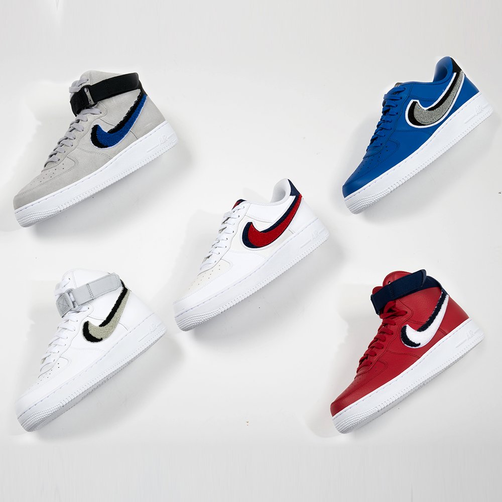 Estable Desgracia Inválido Foot Locker on Twitter: "Choices. Pick one. #Nike Air Force 1 'Chenille'  Available Now In-Store and Online! https://t.co/opnA3VwcfC" / Twitter