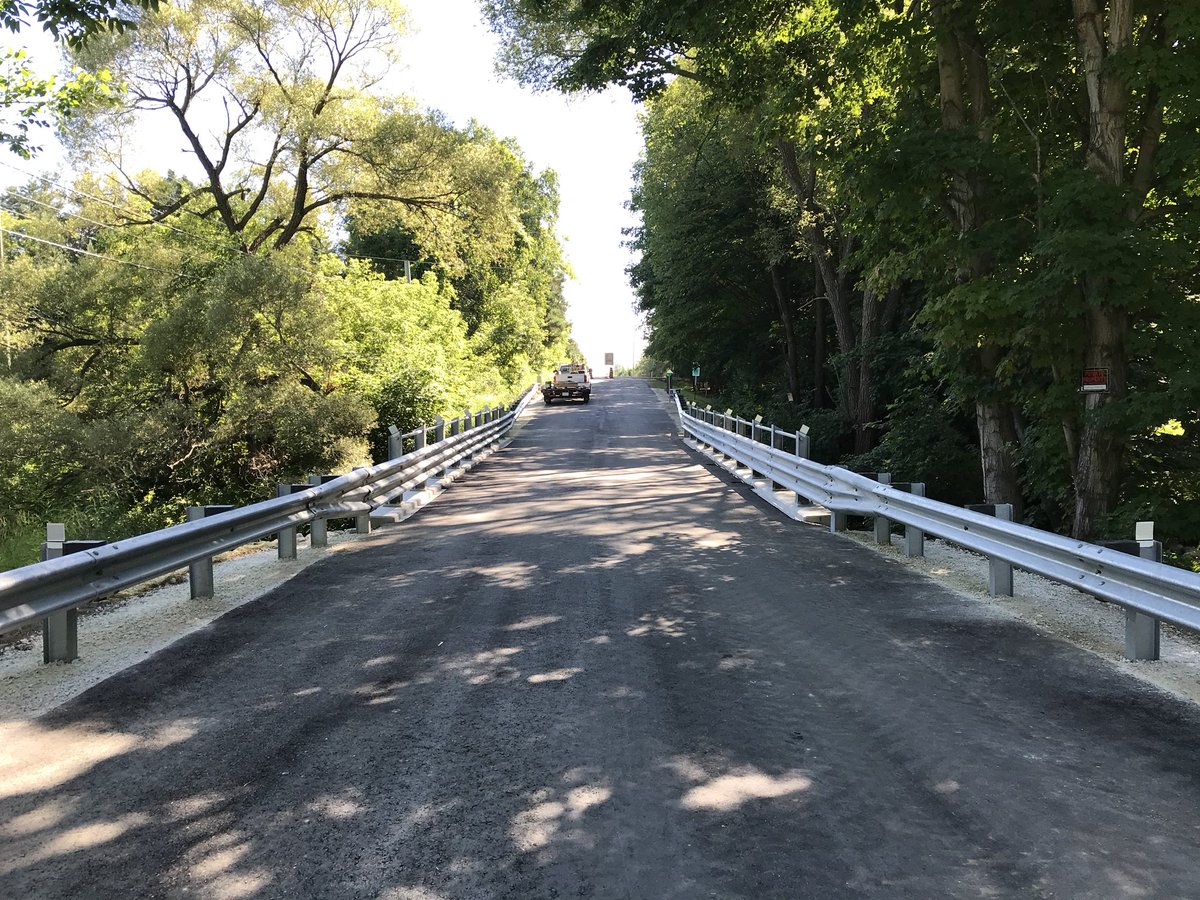 WGKellyConst's tweet photo. The repair work on the Clearview bridge is done.  The road is back open today! https://t.co/ZQQSTbhpHH