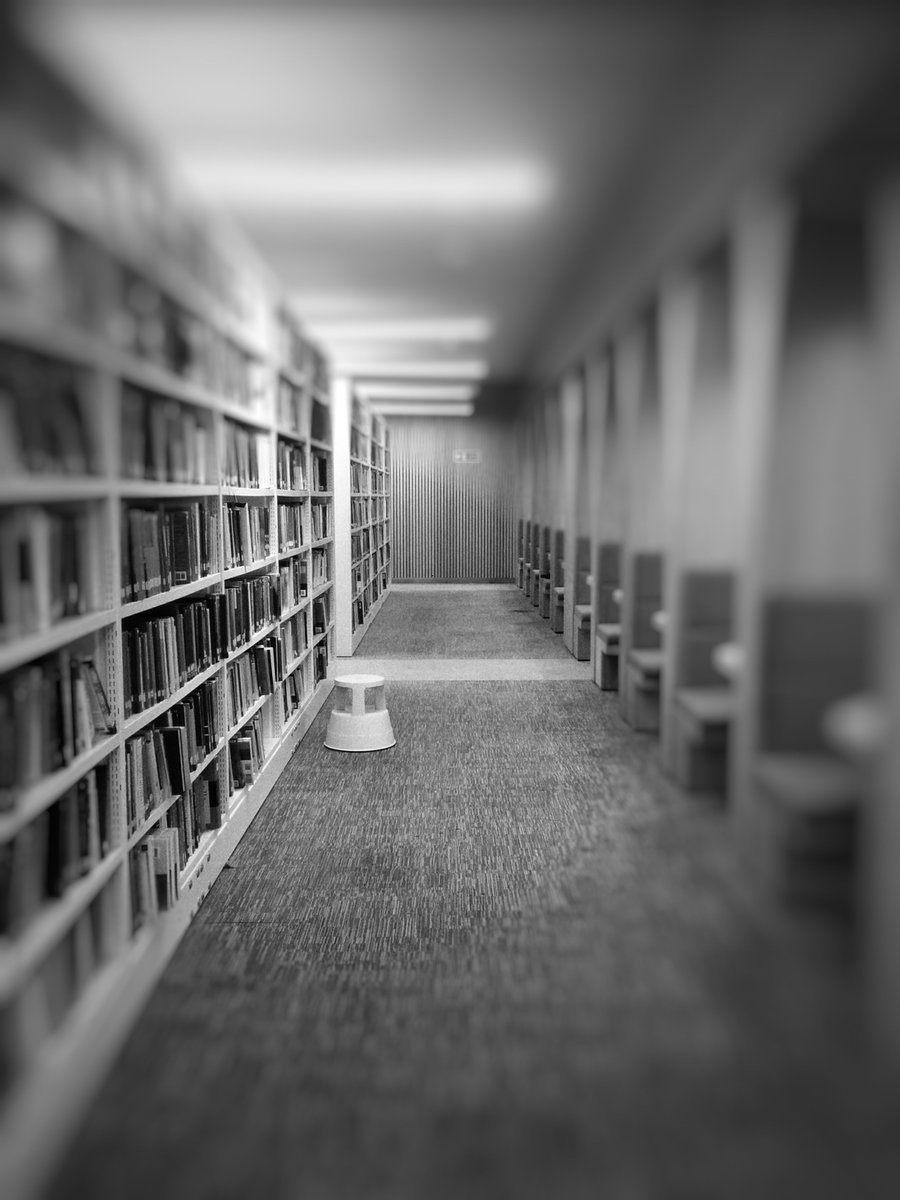 RHUL_Library's tweet photo. Day 3 of #blackandwhitephotography challenge: for the next few days we will be posting photos depicting everyday #librarylife (the rules are: no people, no explanations). #ChallengeAccepted from @UWL_Library #rhullibrary @RoyalHolloway #DavisonBuilding https://t.co/dV2W9FOAfE