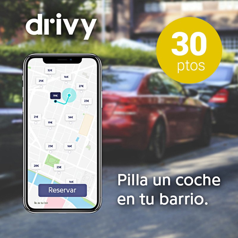 ¿Alquilas o prefieres que te alquilen? En @Drivy_ES puedes alquilar tu coche particular y sacarte un dinero extra. También puedes alquilar un coche para escaparte, consigue 20 € de descuento canjeando 30 puntos Frequent Driver. Descárgate nuestra app: onelink.to/k35q8p
