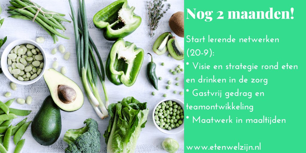 EtenWelzijn's tweet photo. Over precies 2 maanden (20-9) starten de deelnemers aan de 3 lerende netwerken van Eten+Welzijn:

1. Lerend netwerk Visie en strategie rond eten en drinken
2. Lerend netwerk Gastvrij gedrag en teamontwikkeling
3. Lerend netwerk Maatwerk in maaltijden

https://t.co/laqmLvYpkD https://t.co/6sUGb1Uta6