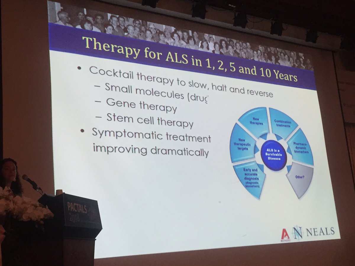 mndaustralia's tweet photo. Merit Cudkowicz, USA, highlights number of clinical trials in the pipeline around the world, challenges, opportunities & role of consortia in accelerating therapy development #PACTALS @NEALSConsortium @pactals @ENCALS #ALSMNDwithoutborders https://t.co/bT1UwxguEY