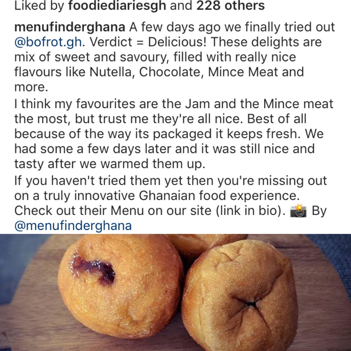bofrotgh's tweet photo. 🚨Our Bofrot STAYS Fresh!🚨Save it for another day! Thank you @menufinderghana for your review and the poll! We were excited to see that we have soooo many people left to serve! 🤩

Come to East Legon by Palace Chinese Restaurant and taste the magic of a FILLED Bofrot!

#bofrot https://t.co/JvCEjCGKUd