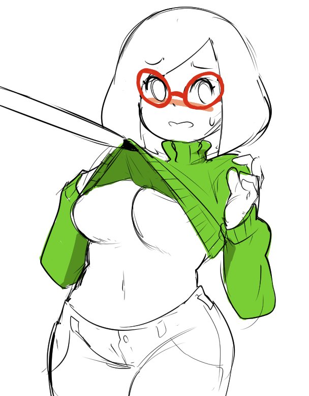 PlumpNikki's tweet photo. " I-If you wanted to see my breasts.. Y-You could have just said so! "

Nikki said as the reader would lift up her sweater to reveal her jugs. https://t.co/vpSSLGAQRJ