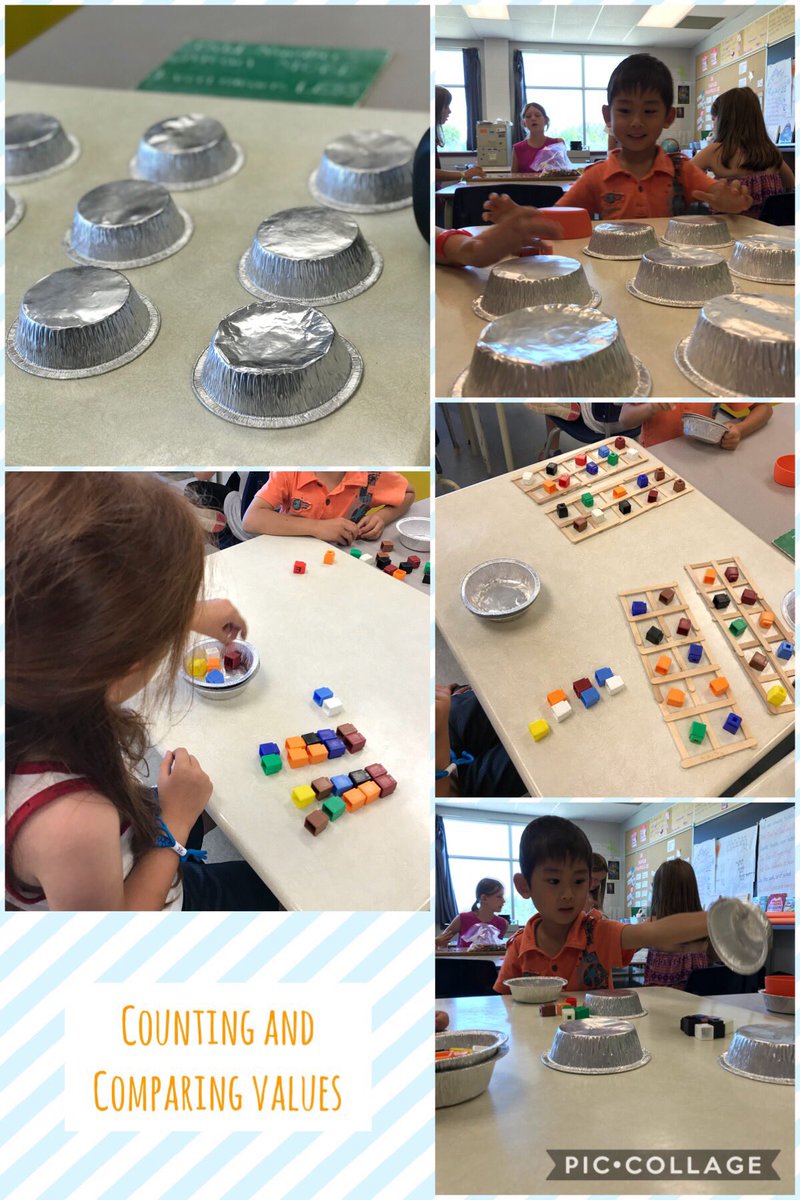 SLearning2018's tweet photo. We played a memory math game to help support number concepts! We compared hidden values and found values which were more or less. So many friends wanted to join our play, that we had to get creative and find more containers around the room to use! @RccdsbS @RCCDSB @dnoble23 https://t.co/66dGckokN0