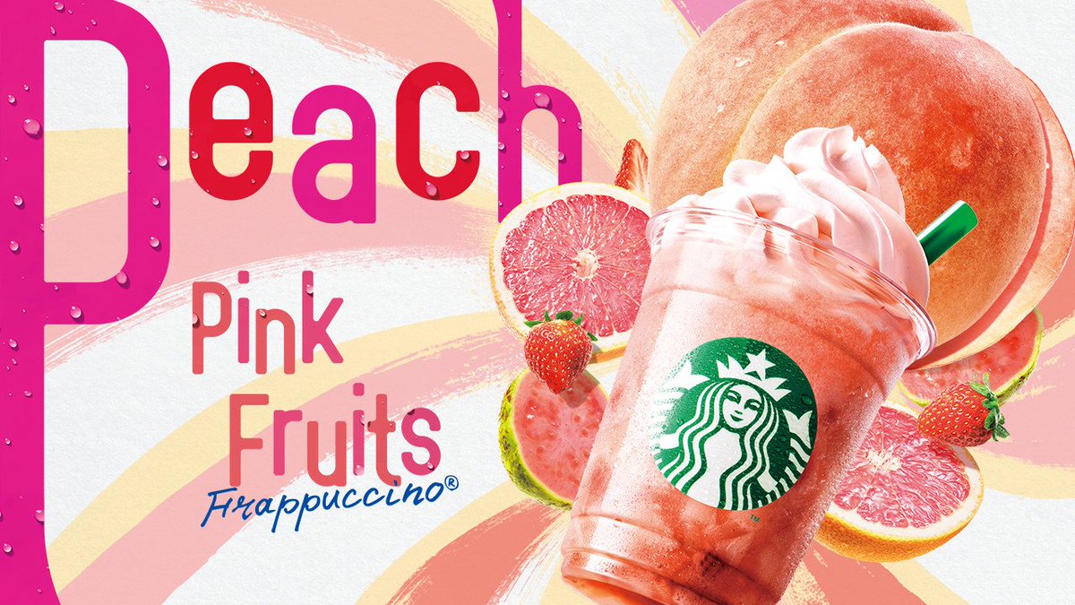 Starbucks_J's tweet photo. 本日(7/20)からピーチとピンクフルーツの果肉がぎっしり入った『#ピーチピンクフルーツフラペチーノ®🍑』や、冷たいアイスコーヒーでも美味しく楽しめるシングルオリジンシリーズなど真夏にぴったりの商品が新登場！詳しくはこちら。 https://t.co/xiQL3QNvrd https://t.co/ZSauoHTWGR