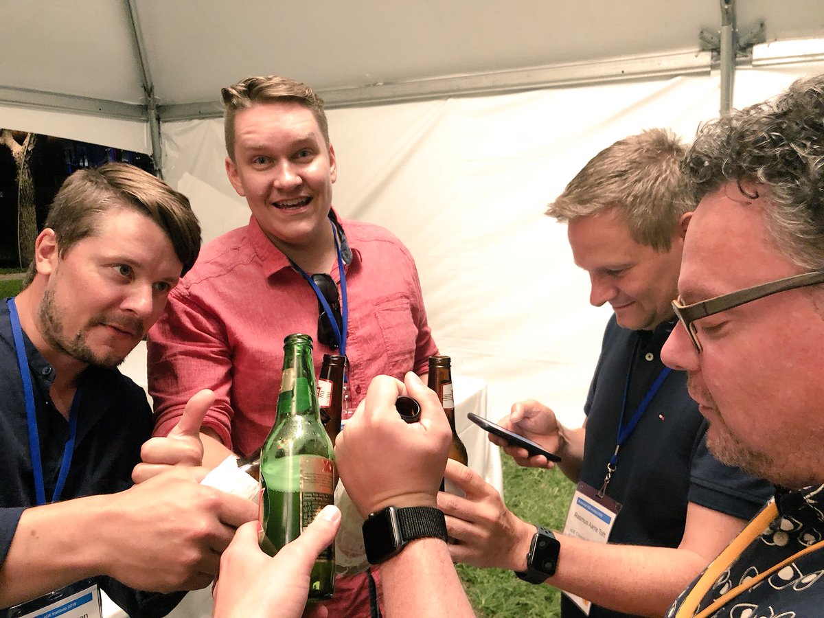jakobesben's tweet image. #Schpisnigel and #hygge with @vaisajo @TorbenHollensen @Ralotoft and @Simbe87 at #wwade2018 #ade2018 #Austin2018