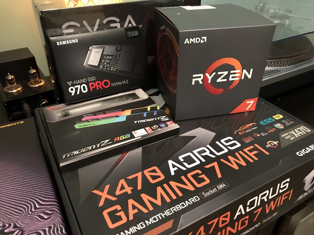 PrimeDay and Newegg treats. My last 3 builds were Intel, time to give the Ryzen a go!
