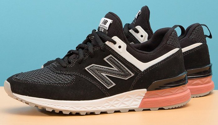 new balance 574 sport peach