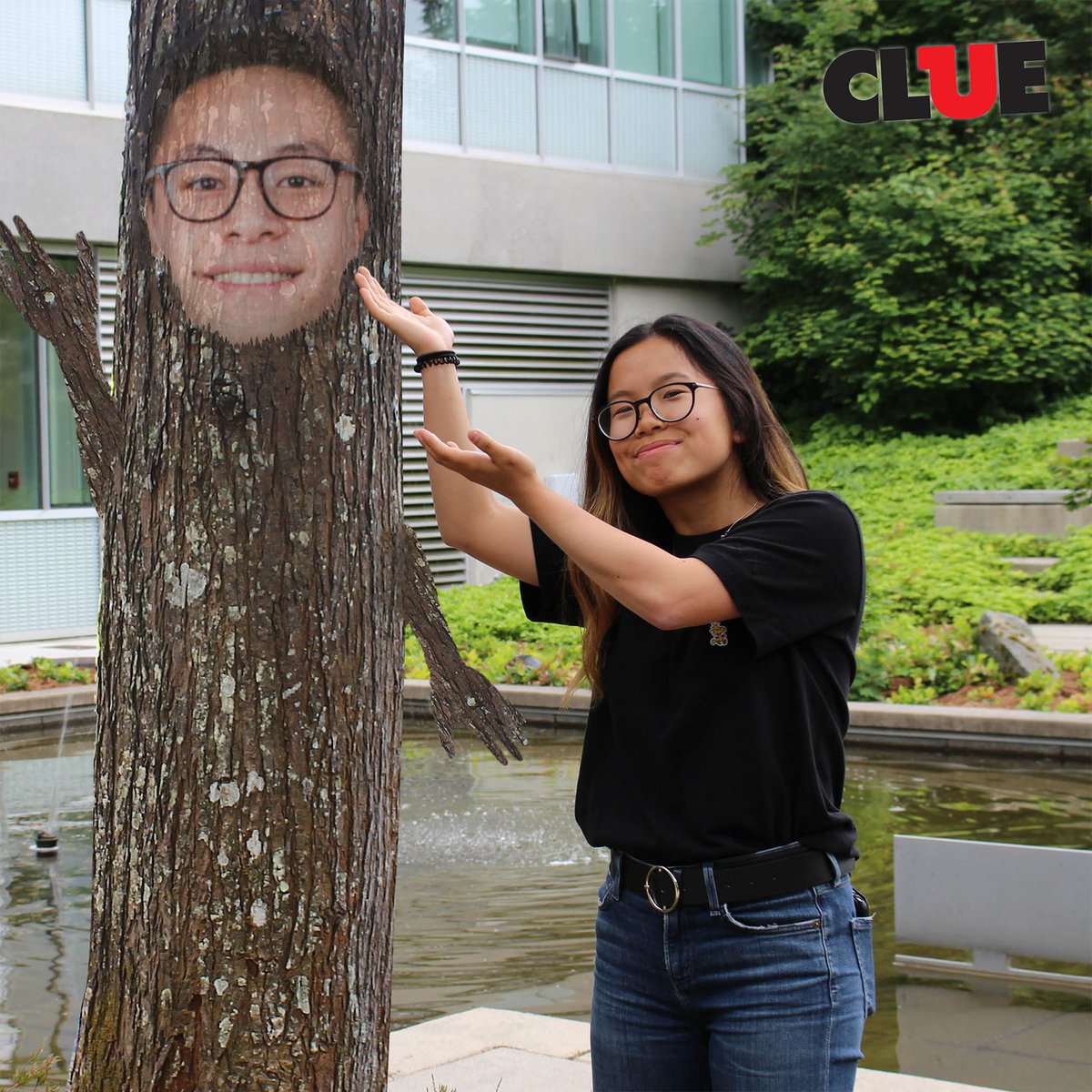 Woody: Clara is smol but mighty.

Clara: If you google the movie “Edge of Seventeen”, Woody looks like one of the main male characters.

#photoshopped