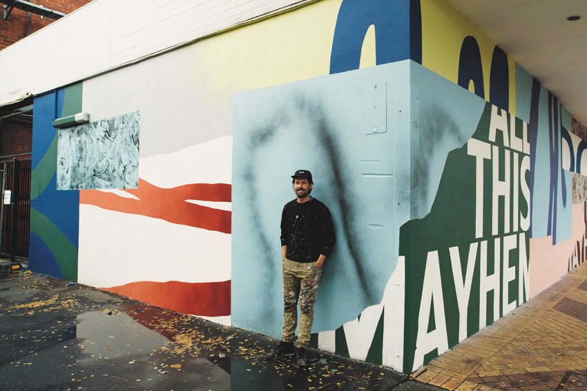 Meet Your Maker: Tristan Kerr’s font of wisdom — "His distinctive style emerged on the streets of Adelaide, with the iconic 70 metre mural Going Nowhere But Here running along Morphett Street bridge." bit.ly/2LmPh2s <a href="/WellMadeAU/">Well Made</a>