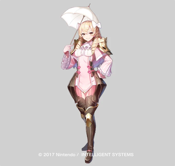 僭越ながらファイアーエムブレムヒーローズにて本日16時から召喚可能な「罵詈雑言の令嬢 マリアベル」描かせていただきました。負傷時の表情がお気に入りです。技量持ちなので、ぜひ!  #FEH #FEヒーローズ 