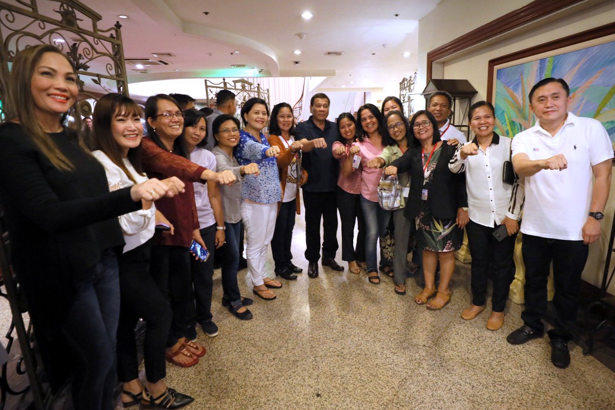 pcogovph's tweet image. Pres. Duterte attends the 85th National Convention of the Philippine Public Health Association held at the Grand Regal Hotel in Davao City on July 18, 2018. #PartnerForChange