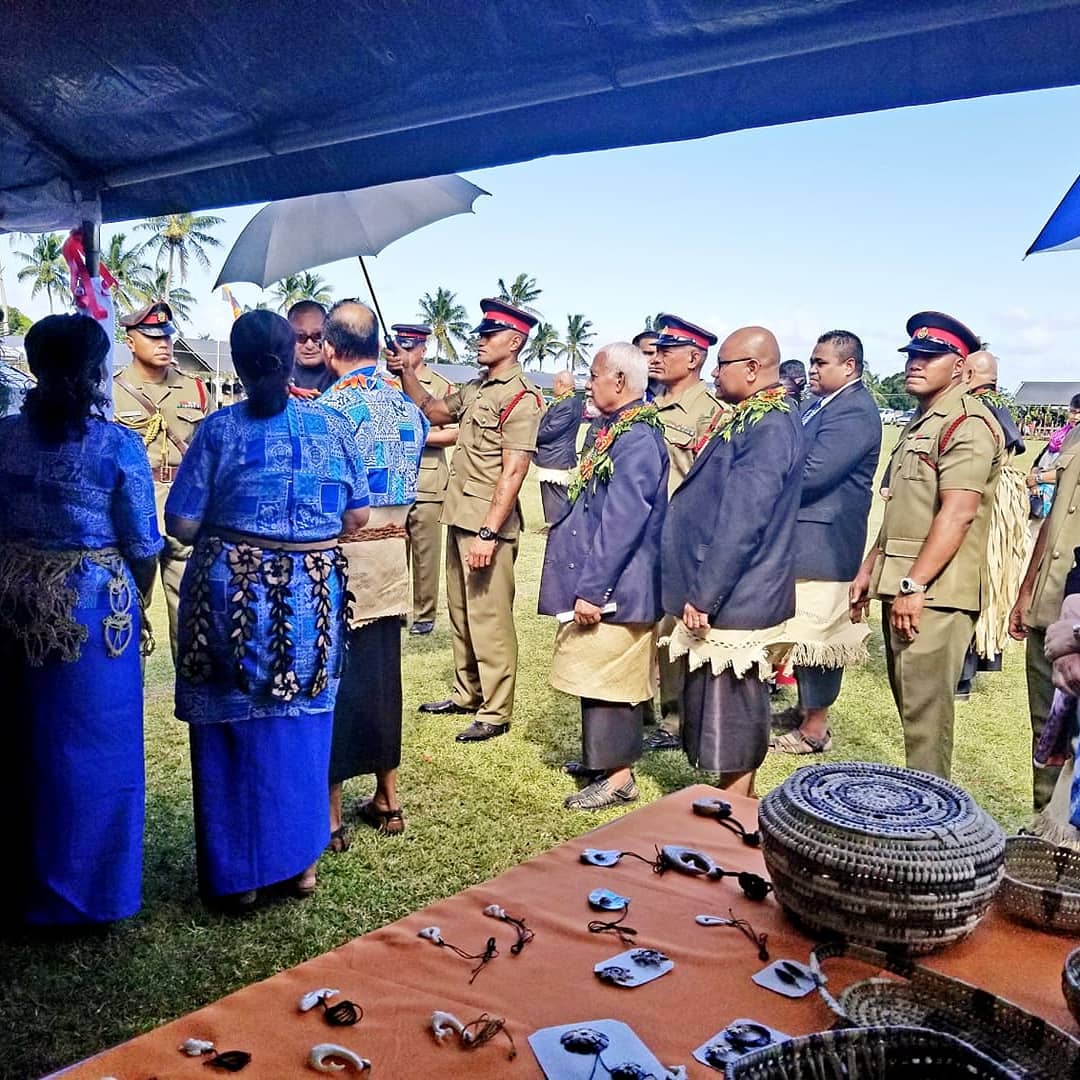 pingifasi's tweet photo. #TongaSkills gets recognition and encouragement from His Majesty at Vava'u #RoyalAgricultureShow.  #SmokedFish and #MabePearl products demonstrated results of Tonga Skills training.  Top-end #design trainees won top prizes in #fineart and #handicraft categories https://t.co/0BXbqDmiB9