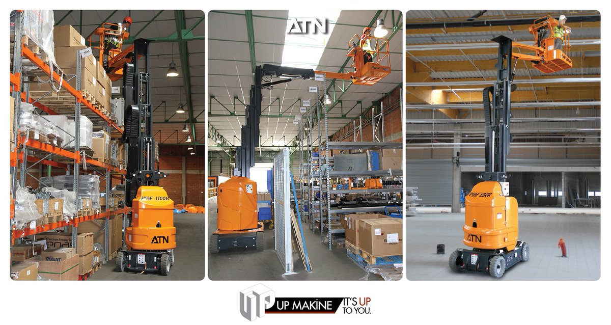 Yüksekte güvenle çalışmanızı sağlayan, güçlü, akülü dikey yükseltici liftler ATN PIAF serisi UP Makine güvencesi ve sınırsız satış sonrası hizmetleriyle Türkiye'de! #ItsUPToYou