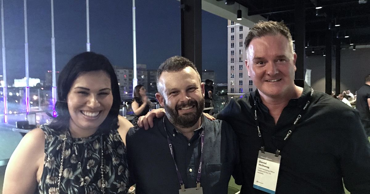 MailGuard's tweet photo. #MSPartnerStory Thanks for the amazing week in #LasVegas @MSAU_Partner Throwback to MailGuard’s CTO @billrue &amp; CMO @danielmcshanag catching up with @Microsoft’s Anita Sood for the launch of #MSInspire2018 

#MSInspire #MSPartner #MSAU_Partner @msPartner @MSAU_Partner #AnitaSood https://t.co/XBTmTq1v8V