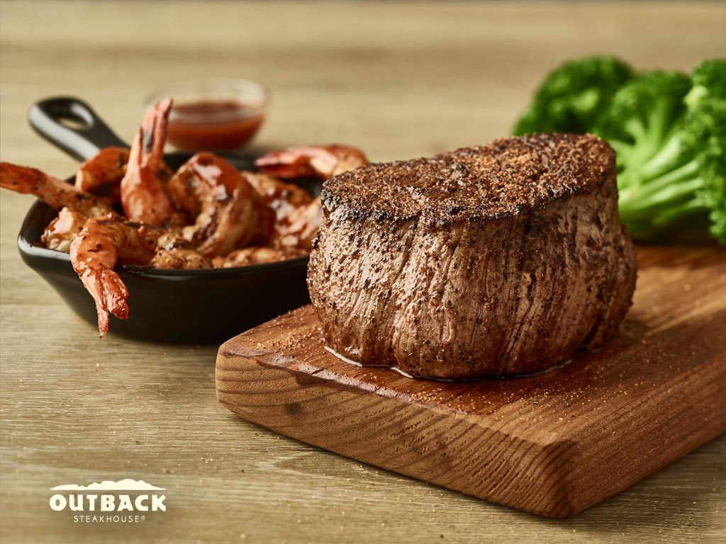 Surf and Turf? Now we are talking… Add some Grilled Prawns to your steak! #OutbackAU
