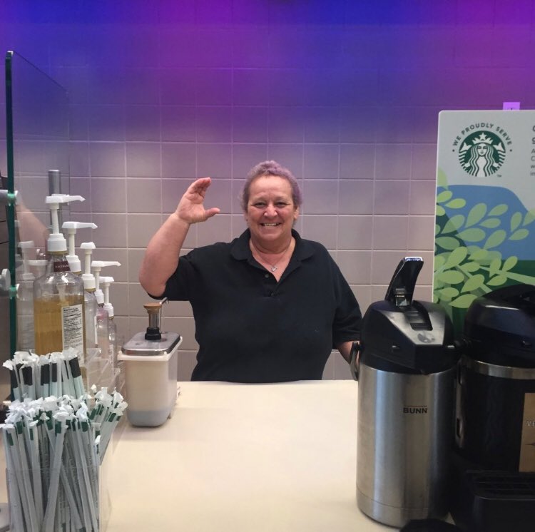 Hello UMHB LYM Cru! We want to take time and y’all know that sweet sweet Miss Terrie who worked with Sodexo serving our Starbucks drinks has passed away after a battle with cancer. She was a HUGE Cru fan &amp; loved on us every chance she could. Please be praying for her family.