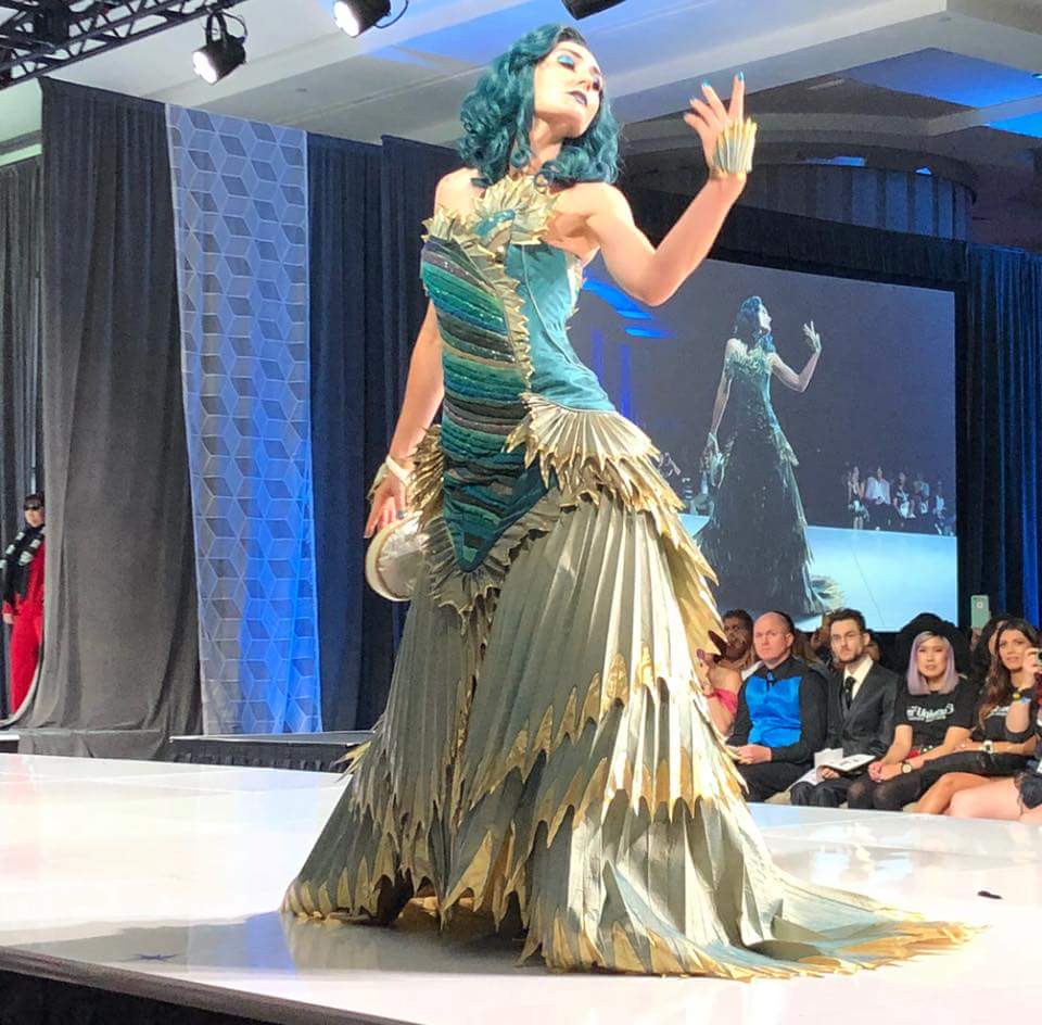 ImUnoriginalSam's tweet photo. @actordougjones my friend just won at #SDCC Her Universe Fashion Show of a dress design based off of your character in #TheShapeofWater !! https://t.co/25ht3bAtEh