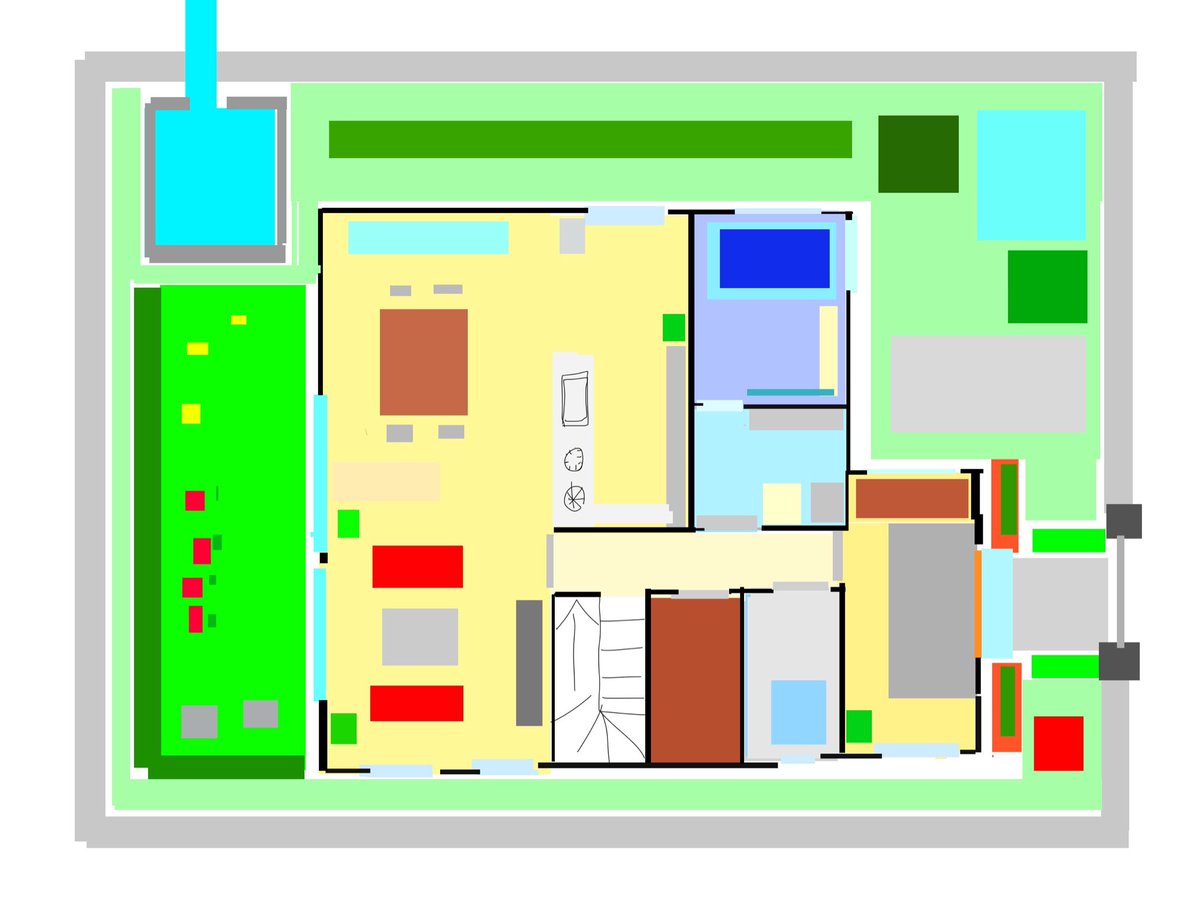 えいたそ 成瀬瑛美 On Twitter マイクラでお家建てる用の設計図も描いたぞーい 2階にえいたそベッドルーム ホビールームも作る予定 Minecraft えいんクラフト