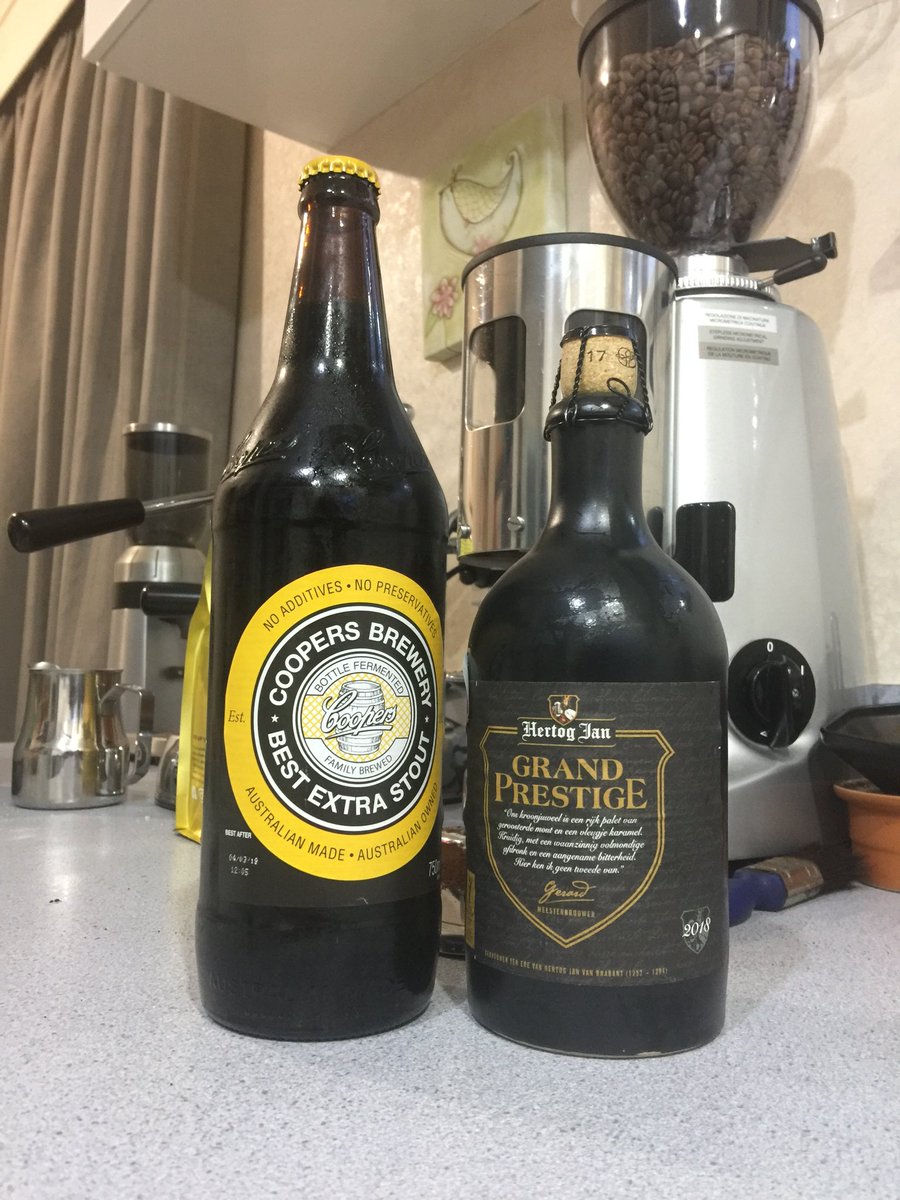 CrustyCop's tweet photo. Because it my Rest Days and I love beer and I love coffee. Have a safe and great weekend people. You’re all a top bunch. 💙💙💙 https://t.co/qOHDPl9lCk