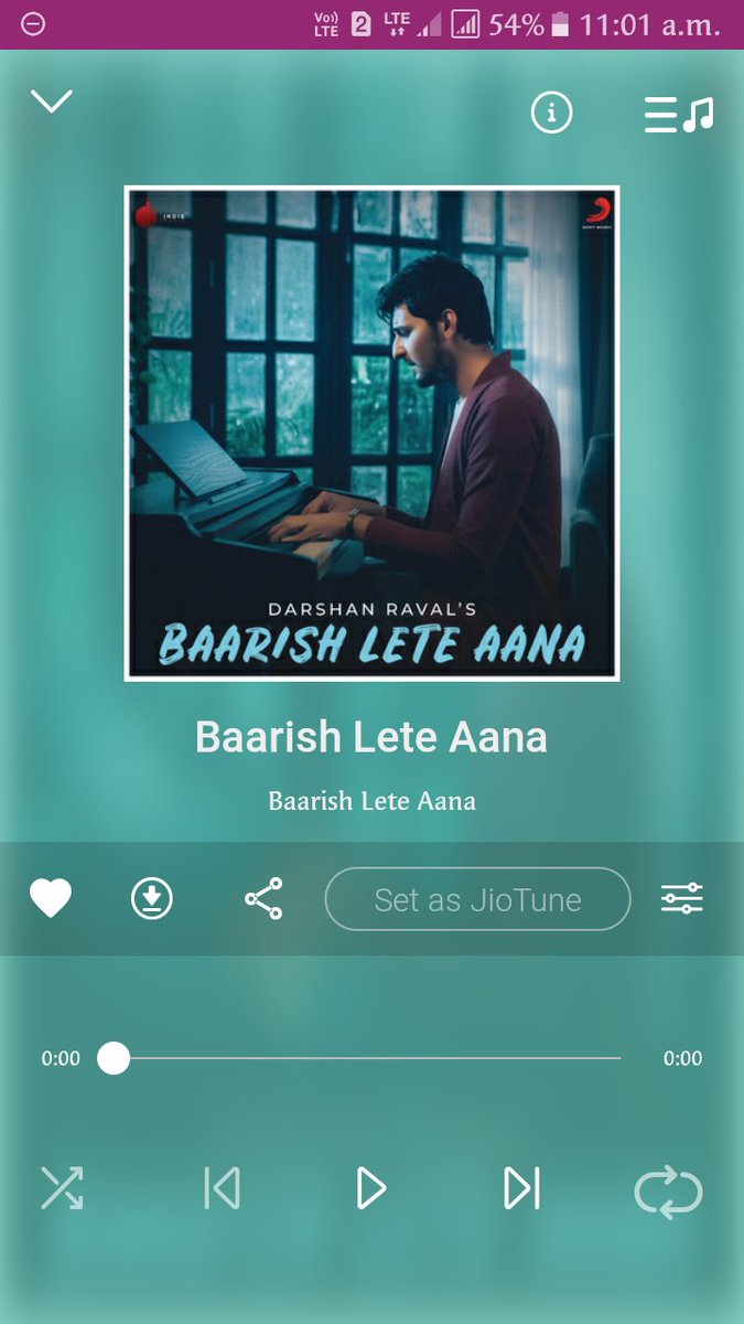 DRsChaya's tweet photo. @reliancejio Please jaldi se is gaane ko caller tune mein dalo 😭😭
#BaarishLeteAana https://t.co/uaZkLdoRfJ