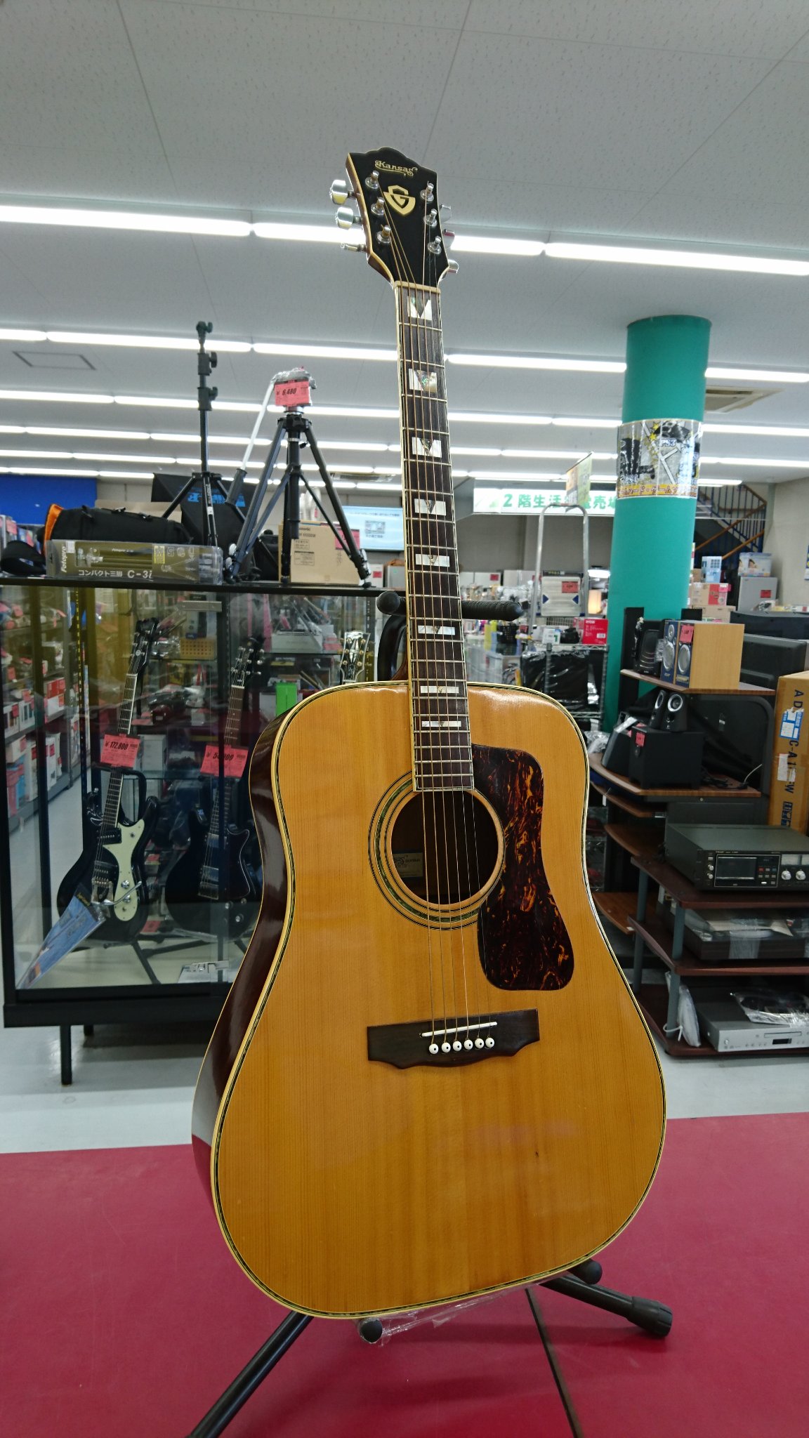 USED】Kansas 鈴木バイオリン製 アコギ D-55コピー
