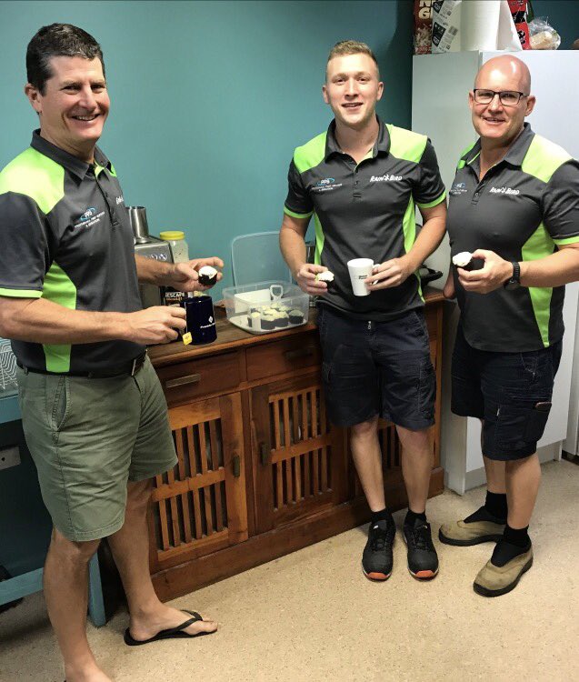 Customer care via cupcakes for these hard working men at Professional Pump Services Garbutt