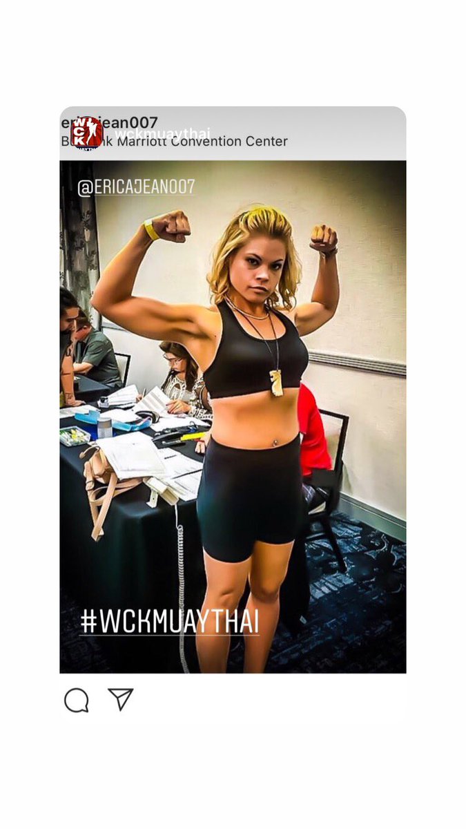EricaJean007's tweet photo. Time to get VIOLENT tomorrow! Catch my fight at the Burbank Marriott Convention Center 7:30pm #muaythai #nakmuay #ericamungor #ERICAJEAN007 #teambullybuster https://t.co/DaHIbtubUG