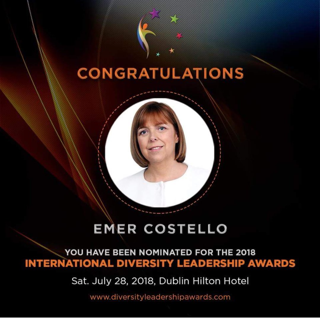 IDivLeadAwards's tweet photo. Emer Costello, former Lord Mayor of Dublin is one of Ireland’s most charismatic politicians who is not afraid to work with people she do differs with. During her term as member of the EP, she supported the integration of New Communities in the Irish society. Congratulations Emer https://t.co/48ldiuBlTh