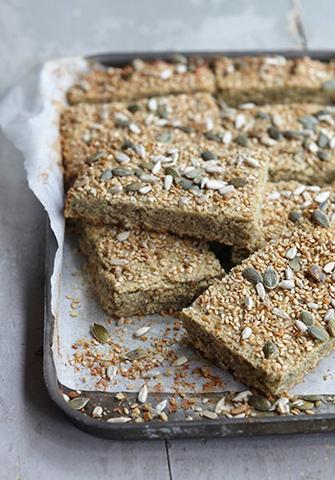 With all the nuts and seeds these sticky seed flapjacks are a fantastic high energy snack, and kids love them too! bit.ly/2zTdj0v