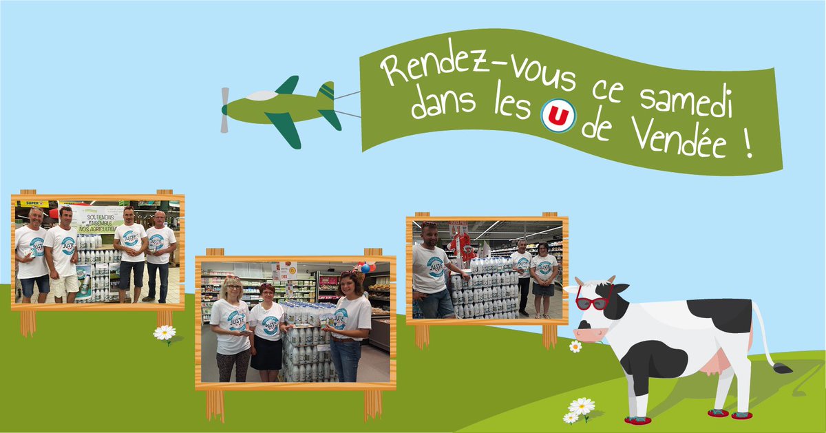 Les producteurs et productrices #JusteEtVendeen vous donnent rendez-vous ce samedi 21 juillet dans quelques @U_LESMAGASINS de Vendée !

Postez en commentaires les photos que vous allez faire avec eux 📸